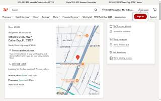 Walgreens Pharmacy website