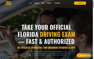 305 Driving School website
