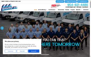 AAA Modern Air website