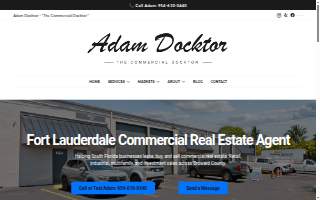 Adam Docktor Commercial Real estate Agent website
