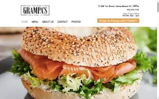 Grampa's Restaurant website