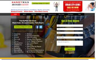 Handyman Broward County website