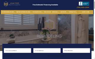 Miami First remodeling website