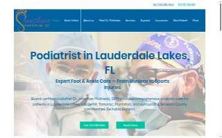 Sunshine Foot and Ankle LLC website