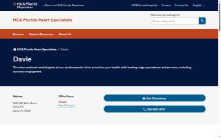 HCA Florida Heart Specialists - Davie website