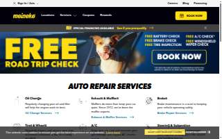 Meineke Car Care Center website