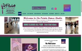 On Pointe Dance Studio Broward website