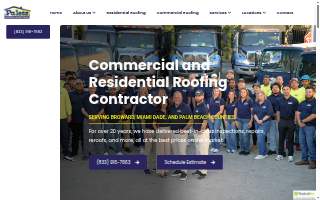 Paletz Roofing & Inspection website