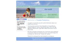 Coastal Pediatrics website