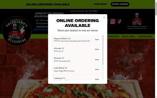 Solorzano's Pizzeria Volusia Mall website