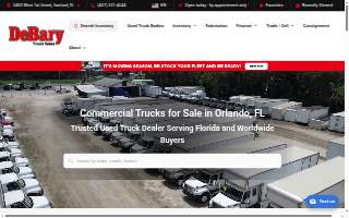 DeBary Truck Sales website