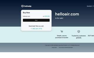 Hello Air website