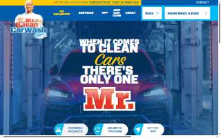 Mr. Clean Car Wash website