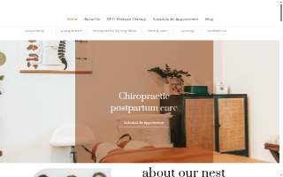 Nurturing Nest Chiropractic website