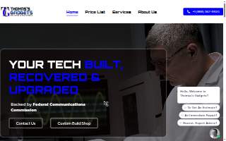 Thomas's Gadgets website
