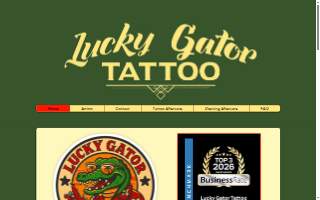 Lucky Gator Tattoo website