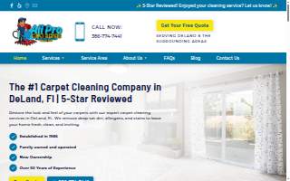All Pro Carpet Cleaners website