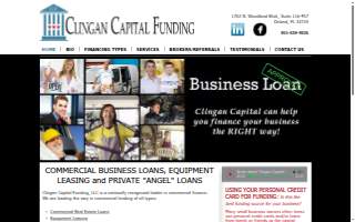 Clingan Capital Funding website