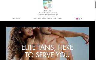 Elite Tans website