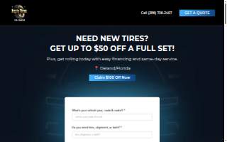 Izzy's Tires website