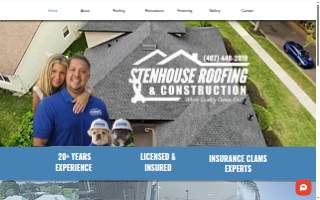 Stenhouse Roofing & Construction website