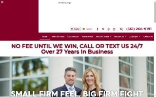 Aronberg & Aronberg, Injury Law Firm website
