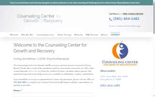 Counseling Center for Growth & Recovery | Therapist website
