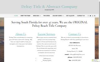 Delray Title & Abstract Co. website