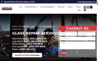 Express Glass & Board Up Sliding Glass Door & Window Repair website