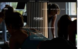 Forme Pilates Studio website