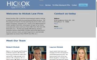 Hickok Law Firm, P.A. website