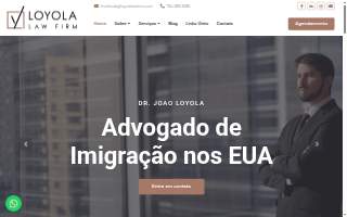 Loyola Law Firm - Immigration Attorney website