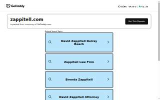 Zappitell Law Firm website