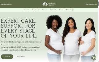 Mallick OB/GYN LLC website