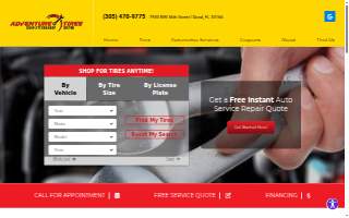 Adventure Tires Doral Complete Car Care website