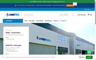 Compuparts Solutions website