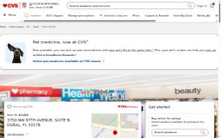 CVS Pharmacy website