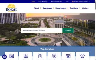Doral Party Rental website