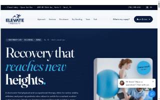 Elevate Therapy Doral website
