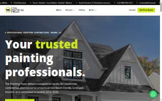 F&A Painting Services website