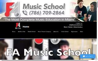 FA Music School website