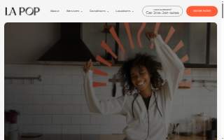 LA POP - Chiropractic website