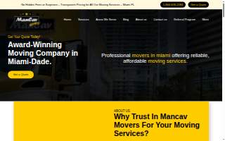Mancav Movers - Doral website