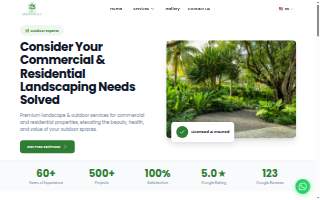 Project Xerofitus Landscape of Doral website