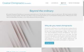 Coastal Chiropractic Dunedin website