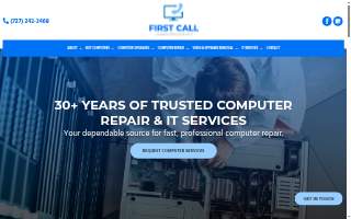 First Call Computer Service website