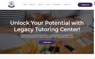 Legacy Tutoring Center of Dunedin website