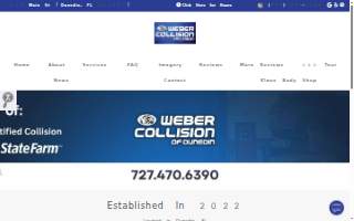 Weber Collision of Dunedin website