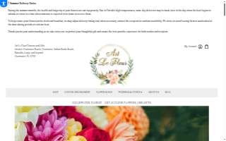 Art Le Fleur Flowers and Gifts website
