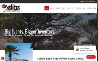Elite Events & Rentals, LLC website